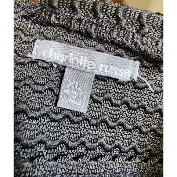 Charlotte Russe Bandage Wrap Top Black Size XL - Picture 6 of 8